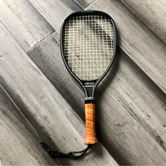 Vintage 1980s Head Professional Racquetball Racquet with Head Cover Case - Picture 3 of 13